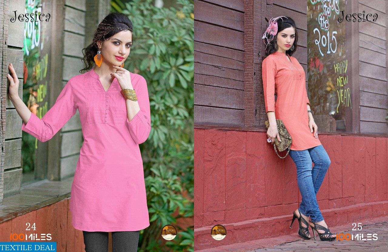 100 miles jessica vol-3 Wholesale Ready made Kurtis